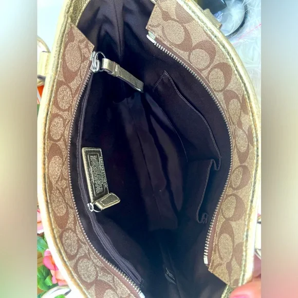 💜COACH Heritage Tote Stars Signature - Picture 9 of 11